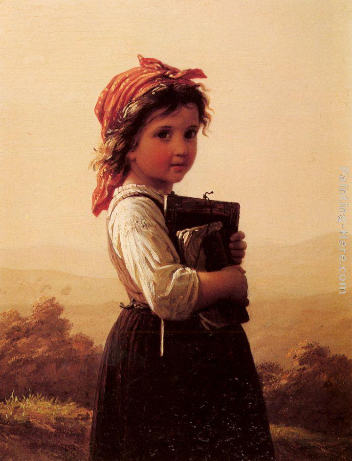 Johann Georg Meyer von Bremen A Little Schoolgirl